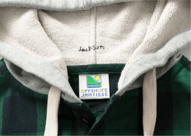 OFFSHORE × JM HOOD FLANNEL SHIRT